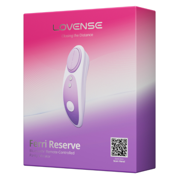 Вибратор в трусики "Lovense" Ferri Reserve, силикон, сиреневый, 7,4 см - Фотография №3