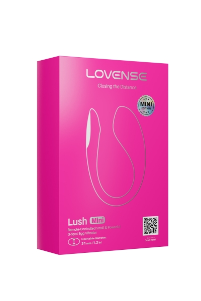 Виброяйцо "Lovense" Lush Mini, силикон, розовый, 9,6 см - Фотография №2