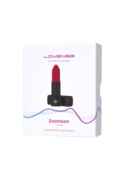 Тайный мини-вибратор "Lovense" Exomoon, силикон, чёрный, 8,8 см - Фотография №1