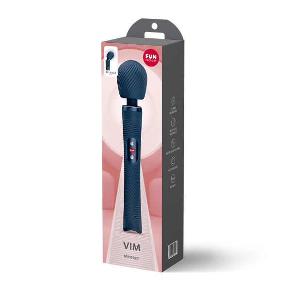 Вибратор "Fun Factory" Vim vibrating wand синий - Фотография №3
