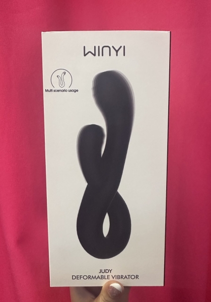 Вибратор "Winyi" Judy черный два конца. гибкий - Фотография №2