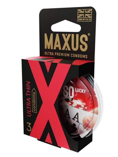Презервативы "Maxus" ультратонкие 3 шт - Фотография №1